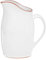 Premier Housewares Calisto Pitcher, Ceramic, White, 2.5 Litre