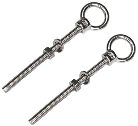 PRIOstahl 642_2 Augbolzen Ringschraube Ringmutter Edelstahl V4A | M10 x 100-(2 Stück)