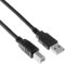 AKYGA AK-USB-12 USB 2.0-Druckerkabel A-Stecker auf B-Stecker, 3m schwarz
