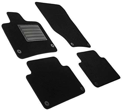 MDM SP-254 Fußmatten Velours Autoteppich passend für Audi Q7 (4L) 03.2006>05.2015, black