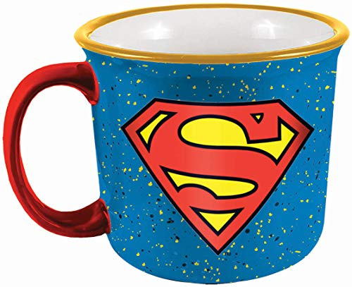 Spoontiques 21502 Superman Camper Mug, Ceramic, Blue