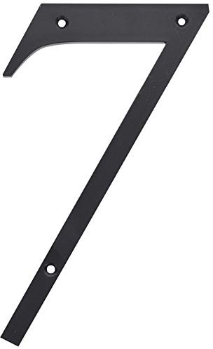 Hillman 847381 Black House Number 7, 6-Inch Nail Plastic