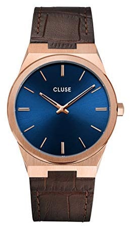 CLUSE Unisexes-Adultes Quartz Montre avec Bracelet en Cuir CW0101503002