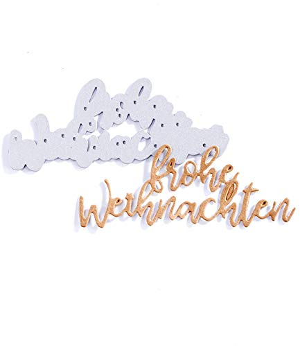 Vaessen Creative Stanzschablone Schriftzug/Textfrohe Weihnachten