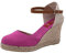 PASARELA - Sandalias Cuña Esparto/Yute Buganvilla Mujer 723 Lona Mujer Color: BUGANVILLA Talla: 40