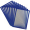 Djois made by TARIFOLD 195231 Magneto PRO 10 Magnetischer Informationsrahmen A4 für Dokumente, Hinweise, Plakat, Austausch und schnelles Einfügen, magnetische Rückseite, Metalloberflächen, Blau, 10 u