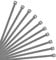 XINGO Silver Cable Ties Pack of 500, 300mm x 3.6mm,Premium Nylon Durable Zip Ties, Self-Locking UV Resistant Nylon Plastic Wire Ties for Indoor and Outdoor