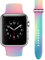 Vozehui Armband Kompatibel mit Apple Watch Armband 38mm 40mm 41mm, Tie-Dye Farbmalerei Muster Weiches Silikon Wasserdichtes Ersatz Sportarmband für iWatch Serie SE 9 8 7 6 5 4 3 2 1, Damen Herren