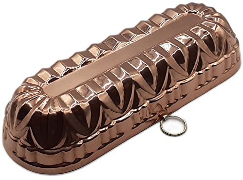 CREARTISTIC Stampo Plumcake - 30x11x5.33 cm, Stampi in Rame Stagnato, Pane Fresco ed altri Dolci, Oggetti in Rame Decorativi da Appendere, Made in Italy