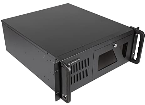 UNYKAch Scatola Rack 4U 19″ UK4229 EVO, Profondità 480 mm, 2 USB 3.0, 1 Ventilatore da 120 mm e 2 Ventole da 80 mm