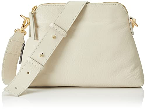 Fred de la Bretoniere Women's FRB0419 Crossbody Grain Leather Bag, beige