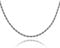 YIMERAIRE 3MM Rope Chain Necklace For Men,18k Gold Plated Stainless Steel Gold Chains, 20 Inches Silver Chain For Women, Hip Hop Costume Jewelry
