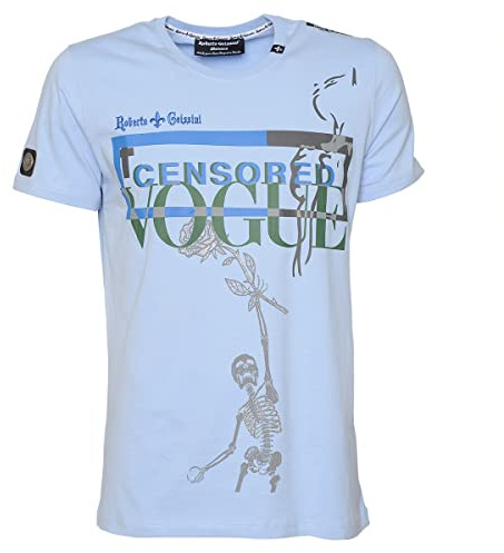 Roberto Geissini Herren T-Shirt Inspiring - Blue L