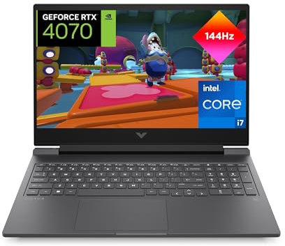 HP VICTUS 16-r0032ns - Ordenador portátil Gaming de 16.1 Full HD (Intel Core i7-13700H, 16GB RAM, 512GB SSD, NVIDIA GeForce RTX 4070, Sin Sistema Operativo) Gris - Teclado QWERTY Español