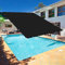 Sonnensegel Sonnenschutz Garten 3.5 x 7 m, Sonnenschutz Balkon 98% UV Schutz PES Polyester Reißfest Wetterfest für Außenbereiche wie Garten und Balkone,Terrasse, Schwarz
