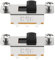 EMSea 2 interruptores selectores deslizantes con 4 tornillos compatibles con Fender Jaguar/Jazzmaster, accesorios de guitarra de metal
