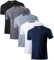 Holure Men's Sportswear Breathable T-Shirts Quick-Drying Short-Sleeve Shirts Black/Heather Grey//Grey/White/Navy 03-2XL