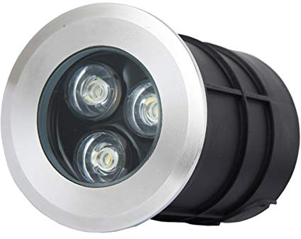 WZYJLyds Bodeneinbaustrahler schwimmbad 1W/3W IP68 wasserdicht bodenleuchten aussen led 12V&24V Sicherheitsspannung for Treppen, Terrassen, Gänge, Schwimmbäder(Kaltes Weiß,75x100mm(24V))