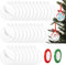 30stk Acryl Rohlinge Weihnachten, 7,5cm Acryl Anhänger Rohlinge Runde Scheiben Transparente Hängedekoration mit Band für Weihnachtsbaumdekorationszubehör (Runden)