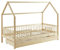 BAÏTA Lit enfent cabane Tiny pin Massif 90x190 sommier + tiroir Inclus