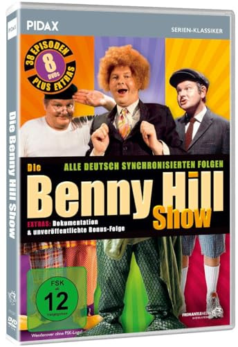 Die Benny Hill Show / Alle 38 deutsch synchronisierten Folgen der kultigen Sketchserie + Bonusfolge [8 DVDs]