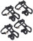 SKISUNO 2 Paar Pedalriemen MTB-plattformpedale Fahrradzubehör MTB Flache Pedale Fahrradpedale MTB Klickpedale Mountainbike-Pedale Keine Plattform Fitness rutschfest Nylon Schnauze