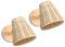 LIGKIN 2 Stück Wandleuchte Bambus Lampe Boho E27 Lampenschirm Rattan Vintage Wandlampen Holz Innenwandlampe Drehbar Holz für Wohnzimmer, Schlafzimmer, Küche, Café