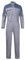 KTWOLEN Men's Work Coveralls, Grey+Light Blue, XXL