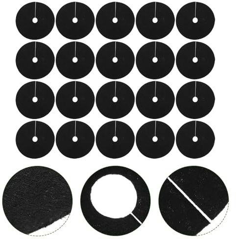 HBALDTEDC Nicht gewebter Baummulch, Non-Woven Cloth Tree Mulch Ring Round Anti Grass Weed Barrier Plant Cover Weed Control Ring for Indoor Outdoor Gardens Mulch Mats