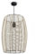 Paco Home LED Pendelleuchte Wohnzimmer Pendellampe Hängeleuchte Esszimmer Küche Deko Vintage Korboptik Boho Natur E27, Lampenart:Pendelleuchte, Farbe:Schwarz 2