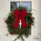 BETESSIN Rote Schleifen Weihnachten - 2 Stück Weihnachtsschleifen Groß 23x30cm - Weihnachtsbaum Deko Schleife zum Basteln von Weihnachtskranz, Weihnachtsbaumschmuck, Tür Deko Weihnachten