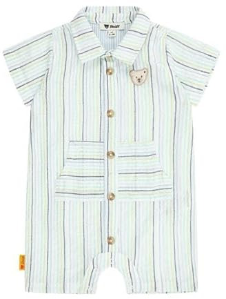 Steiff Baby-Jungen Spielanzug, Bright White, 92
