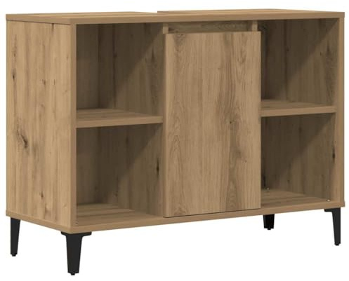 vidaXL Waschbeckenunterschrank Artisan-Eiche 80x33x60 cm Holzwerkstoff