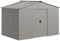 Outsunny Abri de Jardin en métal 4,9 m² cabane de Jardin 277 x 195 x 192 cm cabanon Rangement Outils avec Fondation, Porte coulissante verrouillables et 4 aérations - Anthracite