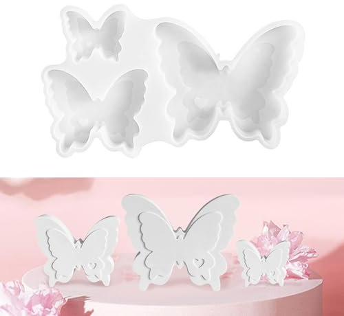  ARTGUTS Silikonform Schmetterling, Silikonform Ostern Frühling,Epoxidharz Formen,3D Silikonformen Verwendet für Kerzen,Duftsteine,Seife,Sojawachs und DIY Handwerk