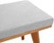 Sitzkissen Bank Outdoor Gartenstuhl, Polster für Gartenmöbel Bankauflage Outdoor Bankkissen Mit Reißverschluss Abnehmbarem Schlippabsicher, Sitzpolster Bank Sitzauflage,Light gray,90x50x3cm