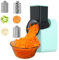 Electric Cheese Grater, Electric Graters, Automatic Multi Grater, Professional Chopper Slicer 3 in 1 Vegetable Slicer with 3 Types Slice for Cheese Vegetables Fruits (Green)