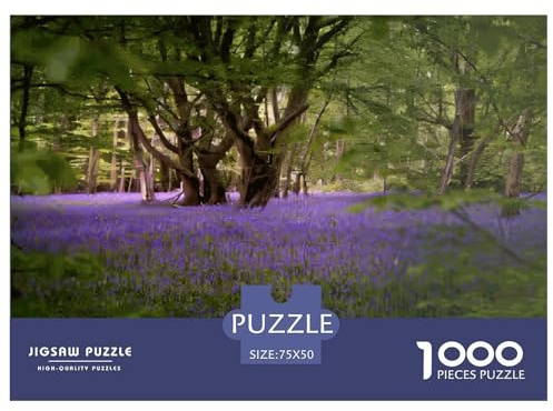1000-teiliges Puzzle „Wald in Essex“, kreatives quadratisches Puzzle für Erwachsene und Holzpuzzle, Lernspielzeug, 1000 Teile (75 x 50 cm)