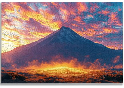 4000 Piece Jigsaw Puzzles for Adults, Mountain Jigsaw Puzzles for Adults, Wooden Puzzle with Gift Box, Sunset Jigsaws for Family Educational Games, Unique Gifts for Women/Men, Home Wall Decor, -1107