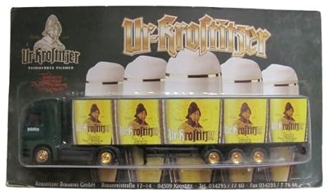 Brauerei Ur Krostitzer Nr.010-5 Biergläser - MB Actros - Sattelzug -