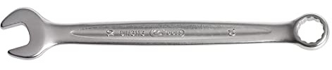 KS TOOLS - 922.0003 - Ultimate Ringmaulschlüssel - Maulschlüssel 3,2 mm - Satinierte Ausführung - Ratschenschlüssel aus Chrom-Vanadium - Gabelwinkel und abgewinkelte Öse 15°