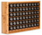 AllSpice Gewürzregal aus Holz, inkl. 60 Gläser 118 ml, Bambusholz