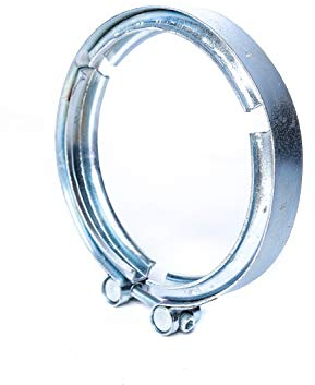 NovaNox German Engineering® Federbandschellen Ø 119-124mm V-Band-Schelle in Stahl verzinkt Auspuff Bandschelle Klemmschelle universal einsetzbar für Auspuff Turbolader Auspuffanlagen Fallrohre