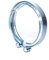 NovaNox German Engineering® Federbandschellen Ø 119-124mm V-Band-Schelle in Stahl verzinkt Auspuff Bandschelle Klemmschelle universal einsetzbar für Auspuff Turbolader Auspuffanlagen Fallrohre