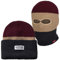 PG Wear Mütze und Sturmhaube in schwarz rot blau grau (Grau/Weinrot)