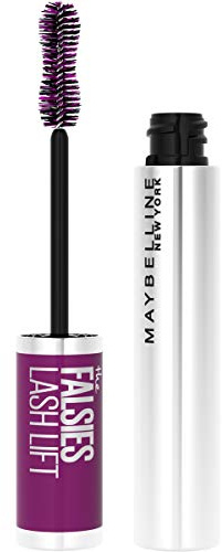 Maybelline The Falsies Lash Lift Washable Mascara Volumizing, Lengthening, Lifting, Curling, Multiplying, Eye Makeup, Blackest Black, 1 Count