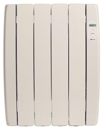 Haverland TT4C INERZIA Emisor Térmico Cerámico de 4 Elementos, Piedra Natural, Blanco, 600W