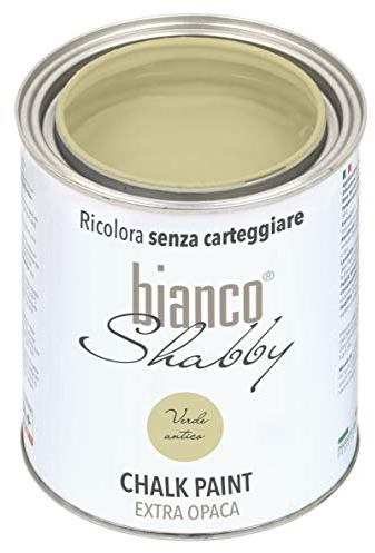 CHALK PAINT Verde Antico per Mobili e Pareti - Pittura Shabby Chic Vintage EXTRA OPACA (1 Litro)