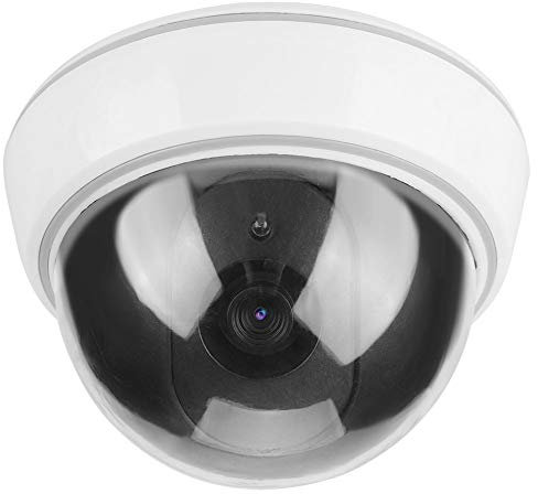 Dummy Cameras, fake camera Dome Simulation Camera, Dummy Fake Security Monitor 12. 5cm Bottom Diameter for Home and Commercial Use