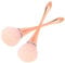 Popuppe 2 Pièces Pinceau Fluffy Teint Pinceau Poudre Libre Pinceau à Blush Pinceau Fond de Teint Fluide Gros Pinceau à Poudre Pinceau Fond De Teint Professionnel Pinceaux pour Blush Et Surligneur